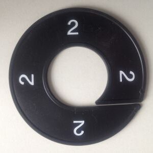 Maatring zwart/wit 2