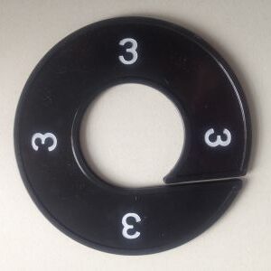Maatring zwart/wit 3