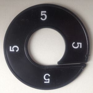 Maatring zwart/wit 5