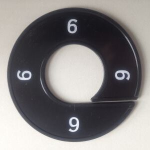 Maatring zwart/wit 6