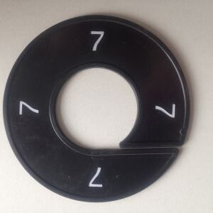 Maatring zwart/wit 7