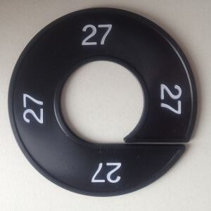 Maatring zwart/wit 27