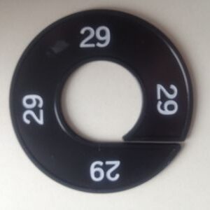 Maatring zwart/wit 29