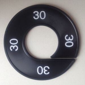 Maatring zwart/wit 30