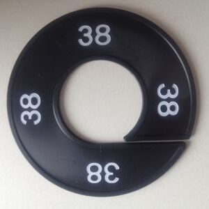 Maatring zwart/wit 38
