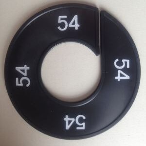 Maatring zwart/wit 54