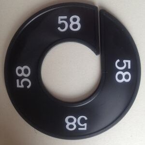 Maatring zwart/wit 58