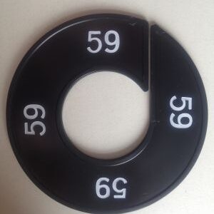 Maatring zwart/wit 59