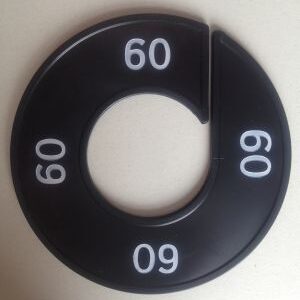 Maatring zwart/wit 60