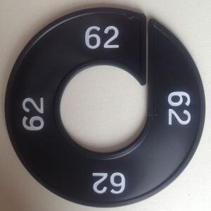 Maatring zwart/wit 62