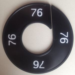 Maatring zwart/wit 76