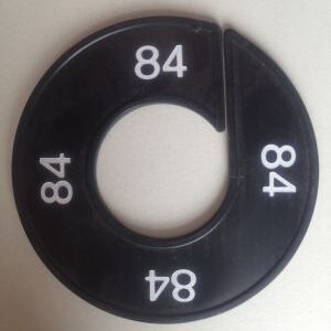 Maatring zwart/wit 84