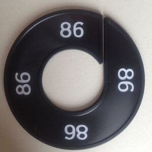 Maatring zwart/wit 86