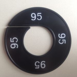 Maatring zwart/wit 95