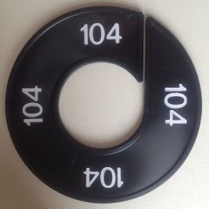 Maatring zwart/wit 104