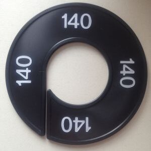 Maatring zwart/wit 140