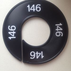 Maatring zwart/wit 146