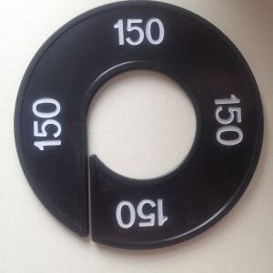 Maatring zwart/wit 150