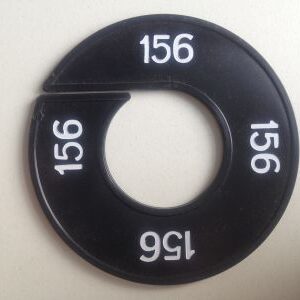 Maatring zwart/wit 156