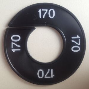 Maatring zwart/wit 170