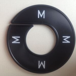 Maatring zwart/wit M