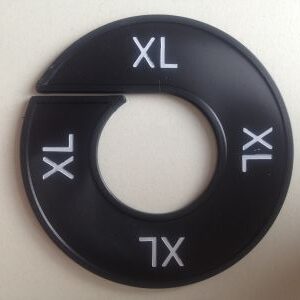 Maatring zwart/wit XL