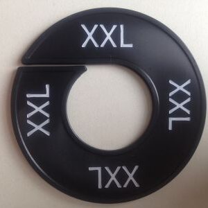 Maatring zwart/wit XXL