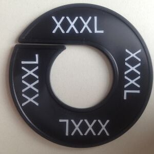 Maatring zwart/wit 3XL