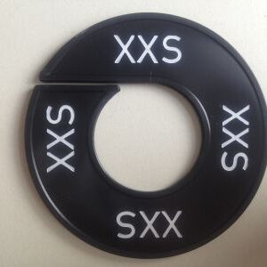 Maatring zwart/wit XXS