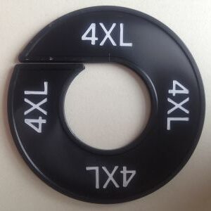 Maatring zwart/wit 4XL