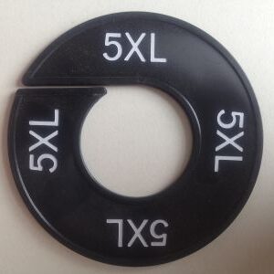 Maatring zwart/wit 5XL