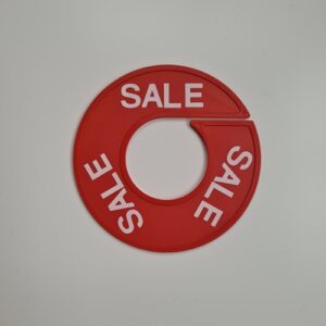 Maatring 9cm rood/wit SALE
