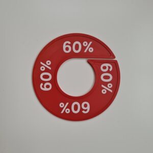 Maatring rood/wit 60%
