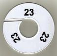 Maatring 11 cm wit/zwart 2