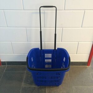 Winkelmand 34L Shop&Roll blauw