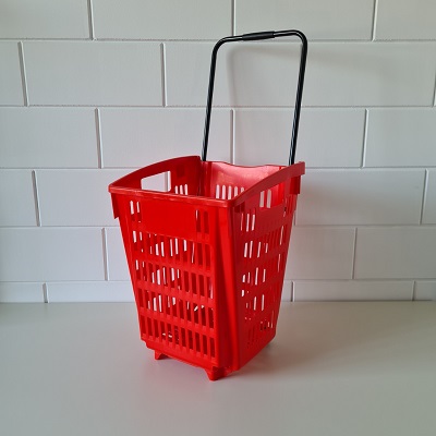 Winkelmand 52L Shop&Roll rood BIG