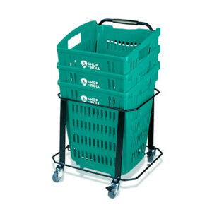 Winkelmand 52L Shop&Roll zwart BIG