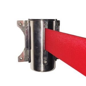 Toegangsriem chroom met rode riem