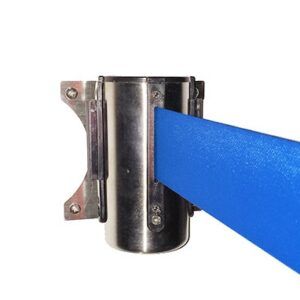 Toegangsriem chroom met blauwe riem