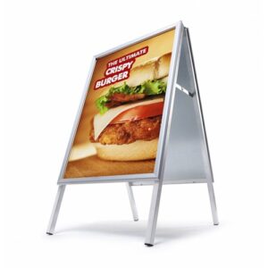 Stoepbord 84x119 cm ALU-klapprofiel A0