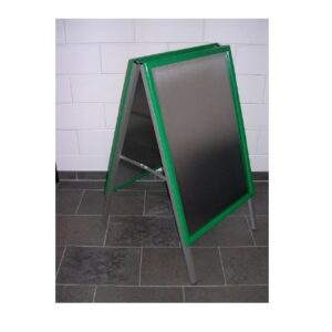 Stoepbord 70x100 cm groen klapprofiel