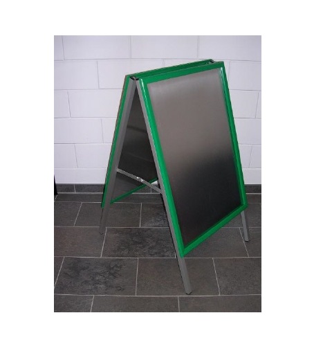 Stoepbord 70x100 cm groen klapprofiel