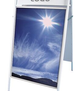 Stoepbord 70x100 cm wit buismodel topbor