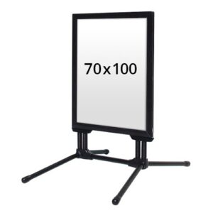 Stoepbord Boulevard 70x100 - zwart+poten