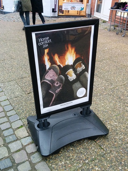 Stoepbord Boulevard 50x70cm - zwart