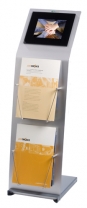 Digi info-zuil met 8" scherm en 2x A4