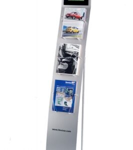 Digi info-zuil met 8" scherm en 3x A4