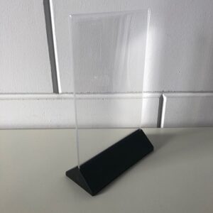Menustandaard A5 zwart voetje