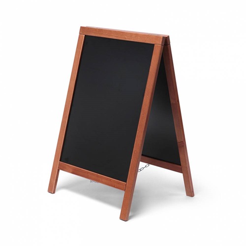 Krijtstoepbord lichtbruin bxh 55x85 cm