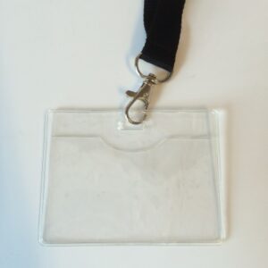 Badge met keycord 90x56 mm 25 stuks